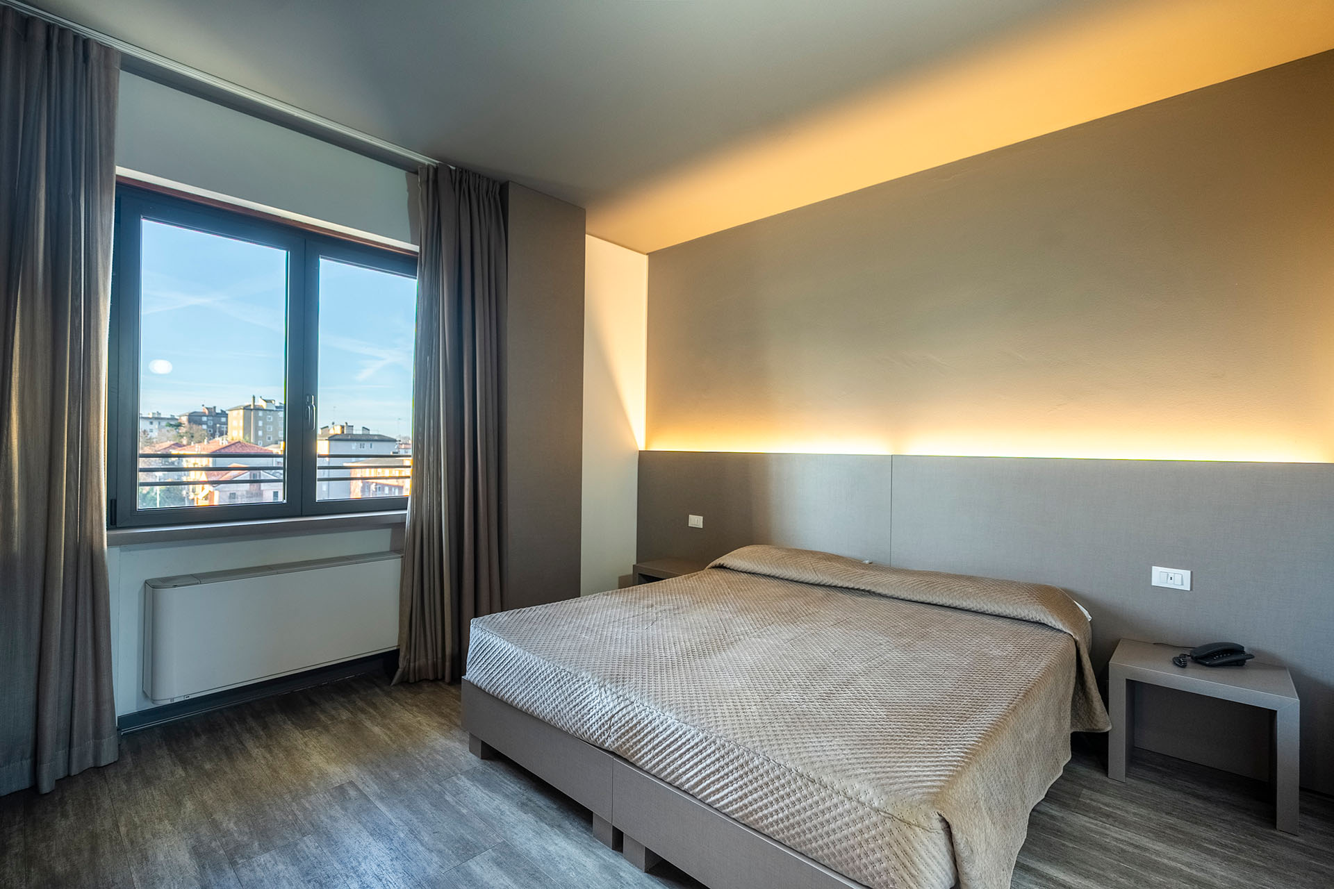 Hotel Albatros Mestre Venezia camera matrimoniale vista