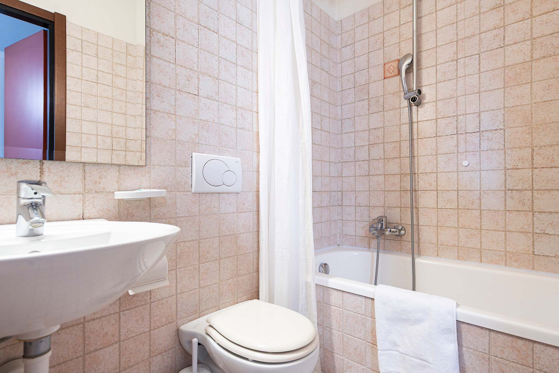 Hotel Albatros Mestre Venezia camera quadrupla bagno